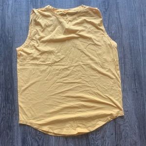 Lululemon yellow muscle tank